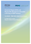 PRME MGSM Study: Student Attitudes Toward Responsible Management Education (2012)